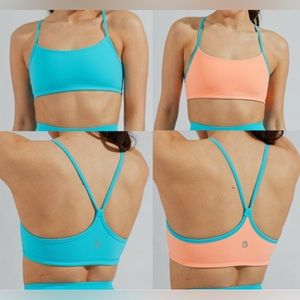 Buff Bunny Reversible Sports Bra - aqua dream/orange soda, L